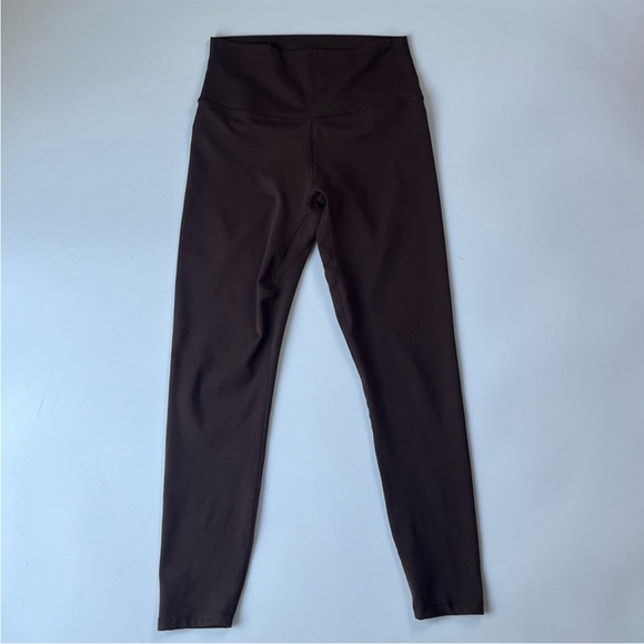 Varley Freesoft 7/8 High Rise Leggings In Brown - Picture 4 of 10